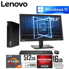 LENOVO - Mini pc ThinkCentre M75q Gen 5 AMD Ryzen 5 8500GE 16GB 512GB MONITOR THINKVISION E20-30 19.5" 62F7KAR4LA