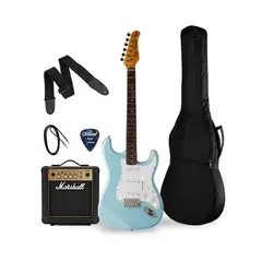 JAY TURSER - PACK GUITARRA ELECTRICA 07 JT-300-DB-A-U; MARSHALL MG10 AMPLIFICADOR 10W; ACCESORIOS