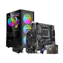 GIGABYTE - PC Gamer Ryzen 5 8400F - Radeon RX 9060 XT 8GB - 16GB RAM DDR5 - 512GB SSD NVMe.