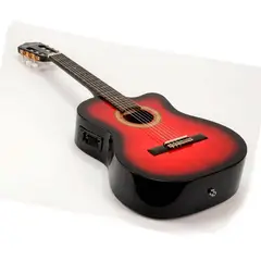 FRANCISCO DE SALES - Guitarra Electroacustica Roja Nylon Semi Profesional - FTCG 861C