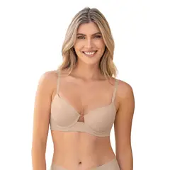LEONISA - Brasier de realce alto con escote profundo