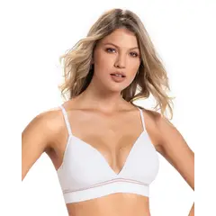 LEONISA - Brasier Triangular de Realce Suave con Escote Profundo