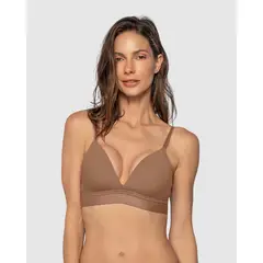 LEONISA - Brasier Triangular de Realce Suave con Escote Profundo