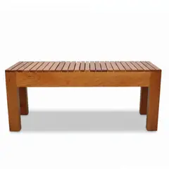 START FG - Banca de Madera Cedro 1.50 Metro – Banca Resistente para Jardín, Sala o Terraza