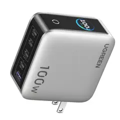 UGREEN - Cargador 5-Port GaN Fast Charger 100W Smart Display X773 65619B