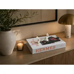 GENERICO - Libro Decorativo Hermès Style 26x17x4 cm