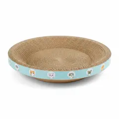 GENERICO - Cama Rascador Redondo para Gato Corrugado de Alta Densidad 45x45cm