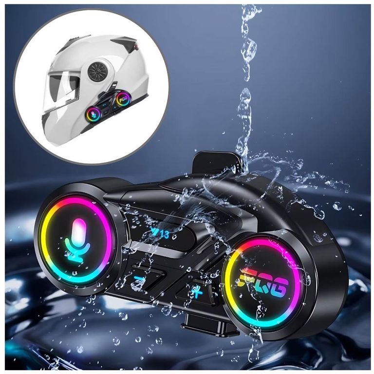 Audífonos Bluetooth RGB Para Moto Deportivo Y13 con Micrófono Auricular FM