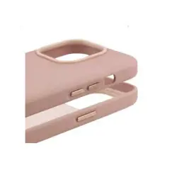 GENERICO - Case de Silicona para modelo iPhone 12, 12Pro Palo Rosa + Mica de Vidrio