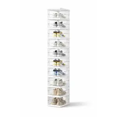 OEM - Organizador De Zapatos Vertical 9 Niveles Blanco