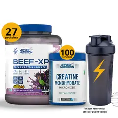 Applied Nutrition - PROTEÍNA DE CARNE BEEF XP + CREATINA 500GR + SHAKER - PACK