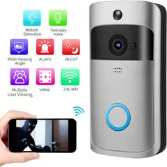 PUREPOWER - Cámara de Timbre de Video Inteligente WiFi, Detección de Movimiento PIR, Para Seguridad en el hogar