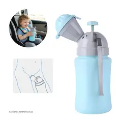 GENERICO - Urinario Portátil Niños Bebé Bacinica Viaje - Celeste