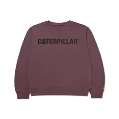 Caterpillar - Polera Hombre Logo Crewneck Morado
