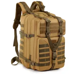 GENERICO - Mochila Militar Tactica Grande 45l Reforzada Viaje Trekking Outdoor Bolso Deportivo Hombre Ejercito