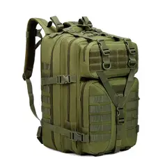 GENERICO - Mochila Militar Tactica Grande 45l Reforzada Viaje Trekking Outdoor Bolso Deportivo Hombre Ejercito