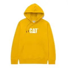 Caterpillar - Polera Hombre Fleece Cat Logo Pullover Amarillo