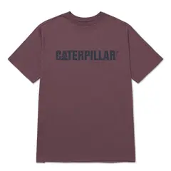 Caterpillar - Polo Hombre Logo Morado