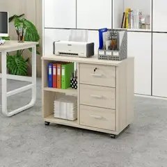 MASIVA HOME - Archivador Hailey 3 cajones Beige -