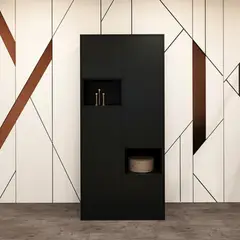 MASIVA HOME - Armario Kiara 4 puertas Negro-