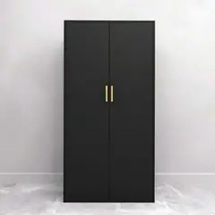 MASIVA HOME - Armario Renato 2 puertas Negro -