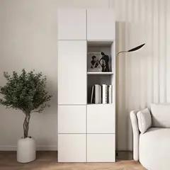 MASIVA HOME - Armario Snow 7 puertas Blanco -