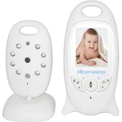 PUREPOWER - Monitor de Bebé con Cámara y Audio, con Visión Nocturna, Two-Way Talk,Nana,Sensor de Temperatura