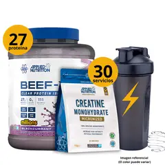 Applied Nutrition - PROTEÍNA DE CARNE BEEF XP + CREATINA 150GR + SHAKER GRATIS- PACK