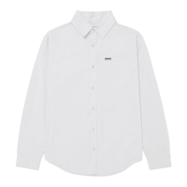 Camisa Hombre Convertible L/s Poplin Blanco