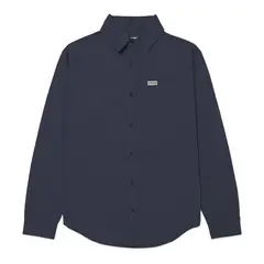 Caterpillar - Camisa Hombre Convertible Ls Poplin Azul