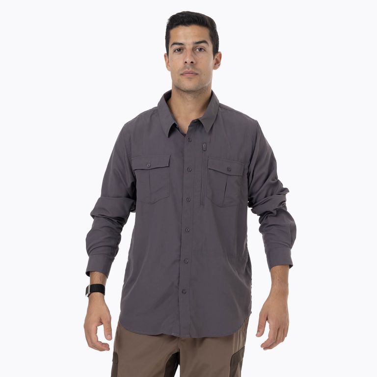 Camisa Hombre Kuskov Gris