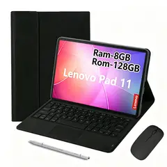 LENOVO - Tablet Pad 11 2025 8GB+128GB WiFi y Ratón inalámbrico Bluetooth &Teclado & Lápiz-Negro