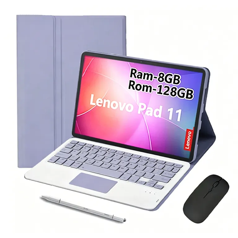 Tablet Pad 11 2025 8GB+128GB WiFi y Ratón inalámbrico Bluetooth &Teclado & Lápiz-Morado