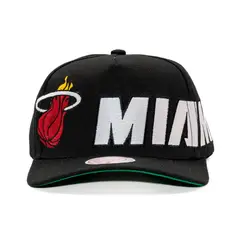 MITCHELL & NESS - GORRA NBA-MIAMI HEAT HP12875-MHEBLCK