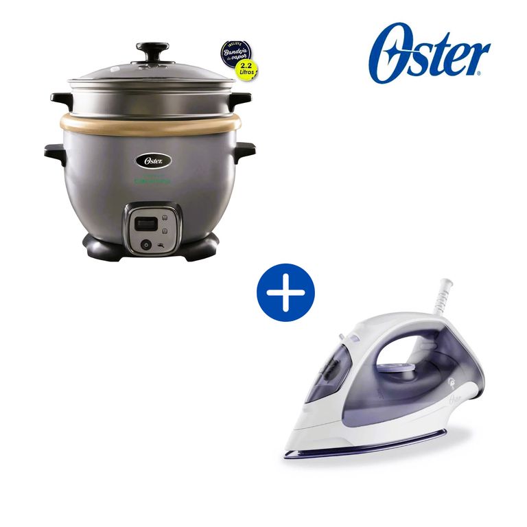 OLLA ARROCERA BIOCERAMICA VAPOR/SOFRITO 2.2 LITROS CKSTRC7130S + PLANCHA VAPOR LIGERA GCSTBS3802
