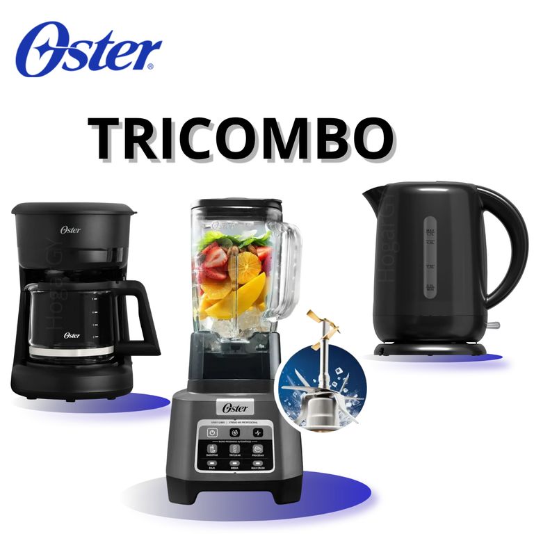 Licuadora Xtreme Mix 2l + Programas Automáticos + Cafetera 5 Tazas Negra + hervidor electrico