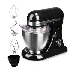 MORLEY - Batidora Planetaria Profesional 3000 Watts 12 Velocidades Negra Garantia 1 año