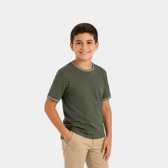 PAPIROS DENIM - Polo para niño en Algodón Waffle