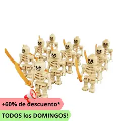 GENERICO - EJERCITO DE ESQUELETOS X10 tipo legos