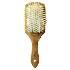 MAJIKA - Cepillo de Cabello de Madera Antifrizz Desenredante con Cerdas Flexibles para Todo Tipo de Cabello
