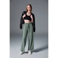 MOEBE - Night Palazzo - AlgaKnit - Forest Green