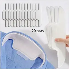 IMPORTA - Protector de Cuello Camisas y Gorras Antisudor Pack x20 Unidades Parche Adhesivo