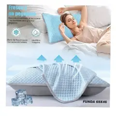 GENERICO - FUNDA PARA ALMOHADA FRESCO Y SECO VERANO O TEMPERATURAS ALTAS