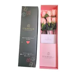 D'AMOUR - Caja De 6 Rosas Rosadas