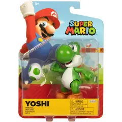 JAKKS PACIFIC - Figura Super Mario Bros Galaxy World of Nintendo Yoshi with Egg 10cm