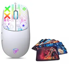 MICRONICS - Mouse Gamer Led X-Byte GM889 7b 12800dpi + Pad Mouse