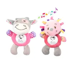 GENERICO - Set de 2 Peluches Interactivos Funmuch con Luz y Sonido para Bebé Niña - Modelos Aleatorios