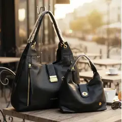 ARDILLA - Cartera Bolso Hobo Roja - 2 piezas