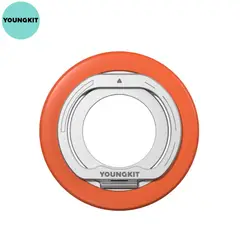 YOUNGKIT - Soporte Anillo Magnético Dual-Magnetic 360° Rotación - Orange