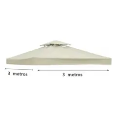 AFVENTURA - 3x3 M Repuesto De Techo Para Toldo Pérgola